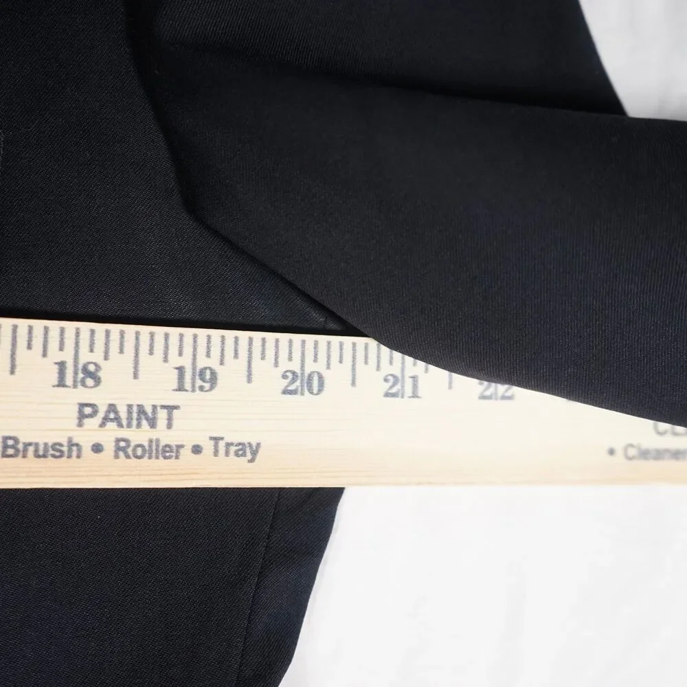 Giorgio Armani Le Collezioni Black Blazer Suit Jacket 38R Missing Button